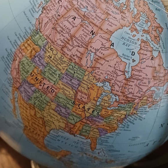 🌎Vintage Cram's Universal Terrestrial 🌎Large 16"×13"Globe,Nice Gift Item.🌎 - Picture 15 of 16